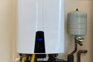 Tankless hot water heater installation